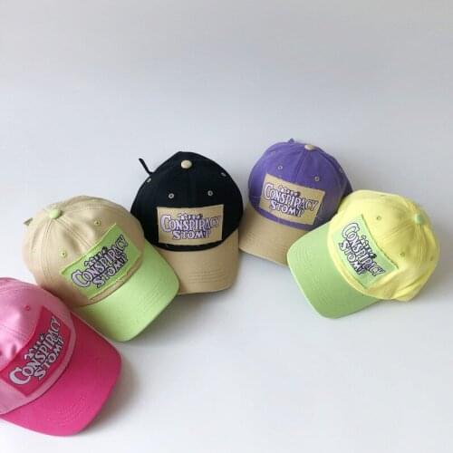 Spring Summer Kids Boys Girls Baseball Caps Fashion Patchwork Baby Sun Hats Autumn Cotton Peaked Caps