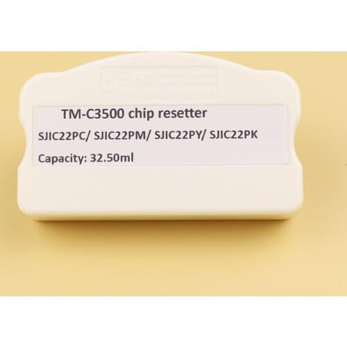 DGYCJLFP Chip resetter for Epson TM-C3500 3520 3510 cartridge model SJIC22P chip resetter