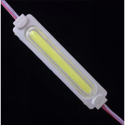 Injection with lens COB LED module waterproof pixel module for sign letter COB 9 chip DC12V 2.4W IP65 aluminum PCB 86mm*20mm