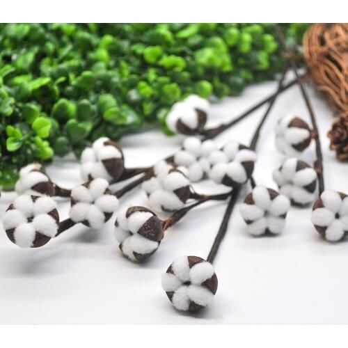 1PCS artificial kapok head dried flower decoration plant flower DIY wreath bouquet home wedding room living room decoration