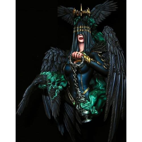 1/10 Resin Model bust GK Raven Queen Fantasy theme Unassembled and unpainted kit