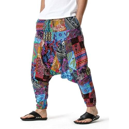 Mens Joggers Sweatpant Hipster African Pattern Print Jogging Pants Men Casual Hip Hop Streetwear African Clothes Sports Trousers