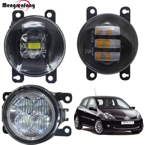 Car Front Bumper Fog Light LED Fog Lamp Daytime Running Light 12V For Renault Clio IV 2012 2013 2014 2015 2016 2017 2018 2019