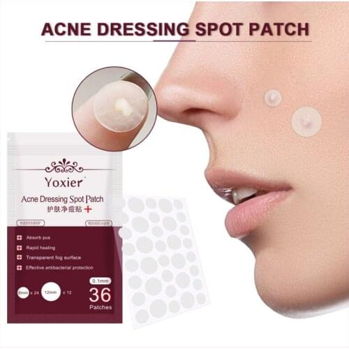 36pcs Invisible Pimple Remover Anti-Acne Gel Patch Acne Dressing Spot Patches Skin Care Blemish Treatment Acne Stickers