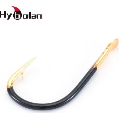 HYBOLAN 50pcs Fishing Hook Single Fishhook Tungsten Alloy Steel Barbed Carp Sea Worm Bait Lures Accessories Tackle tool Pesca