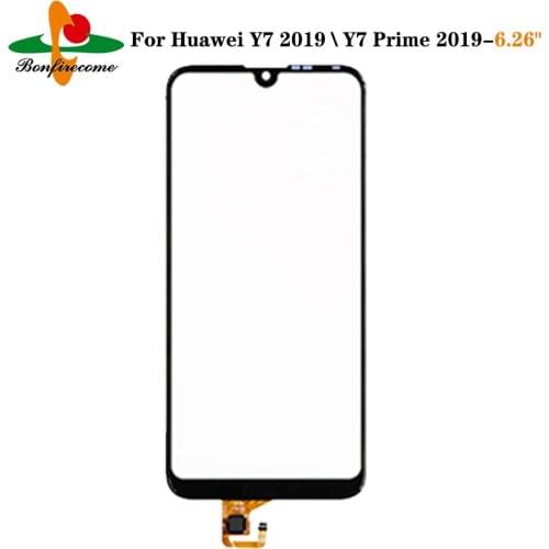 10Pcs\lot For Huawei Y7 2019 \Y7 Prime 2019 DUB-LX1 DUB-LX3 Touch Screen Touch Panel Sensor Digitizer Front Glass Touchscreen