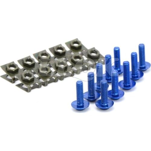 10pcs 6mm CNC Motorcycle Fairing body work Bolts Screws For Suzuki 2006-2010 GSX-R 600 750 K6 & 2005-2006 GSXR 1000 GSXR1000 K5