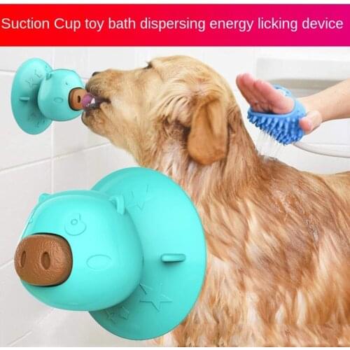 Pet supplies new product sucker dog toy food licker molar cake puzzle bite resistant toothbrush