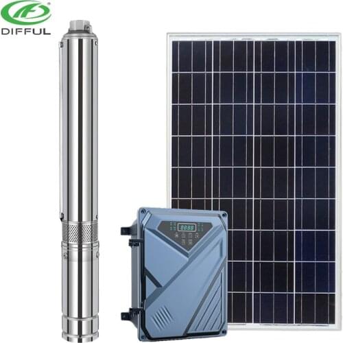 Solar pump water 1 hp dc brushless solar pump impeller solar pump with solar panels solar water pump