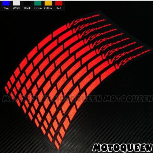 16X Custom Motorcycle Front Rear Wheel Rims Tire Decals Reflective Stripe Stickers Waterproof For Vstrom V-Strom DL 250 650 1000