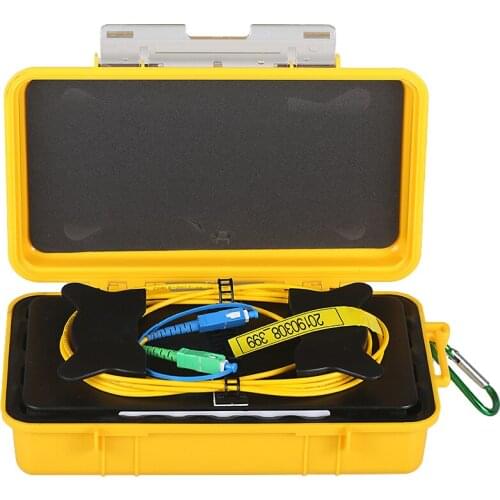 2km Fiber Optic OTDR Launch Cable Box 1310/1550nm SC/UPC-SC/APC OTDR Dead Zone Eliminator,Fiber Rings