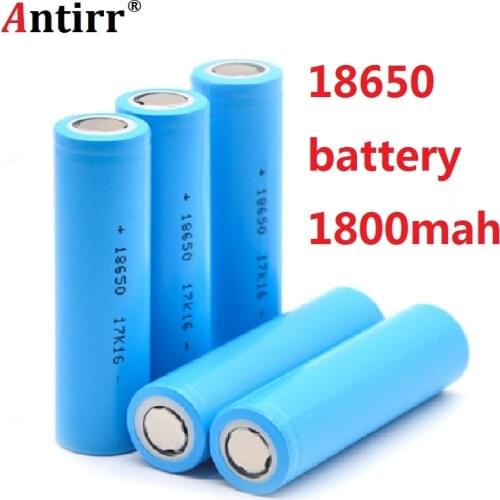 5pcs/lot 18650 Batteries 3.7v 1800mah Li-ion rechargeable Battery for laser pen free shipping