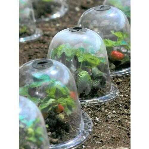 5pcs Garden Cloche Dome Plant Bell Plant Covers For Garden Decor Plant Protector Cover Plastic For Plant Protection Cover
