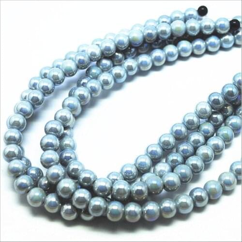 42pcs new ceramic beads new porcelain beads grey colors round ball for women bracelets size 8mm best selling diy beads findings