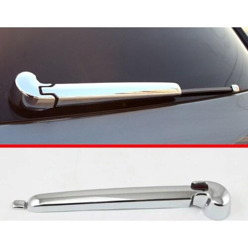 ABS Chrome Rear Window Wiper Arm Blade Cover Trim Overlay Nozzle Molding Garnish For Audi Q7 2016 2017