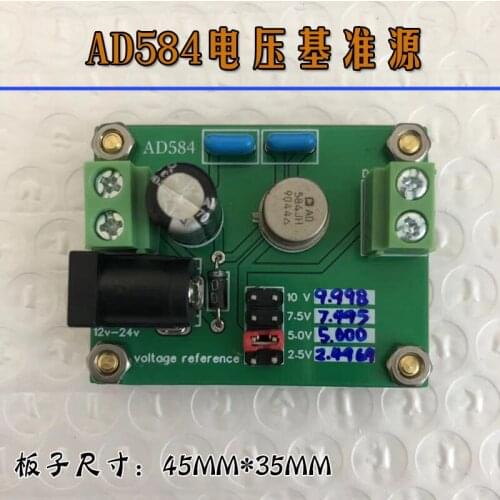 Ad584 voltage reference 10V voltage reference board / three and a half / four and a half / voltage range of multimeter