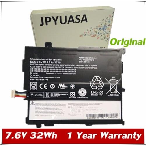7XINbox 7.5V 32Wh Original 00HW016 00HW017 Laptop Battery For Lenovo ThinkPad 10 2nd 20E3 20E4 Generation SB10F46454 SB10F46455
