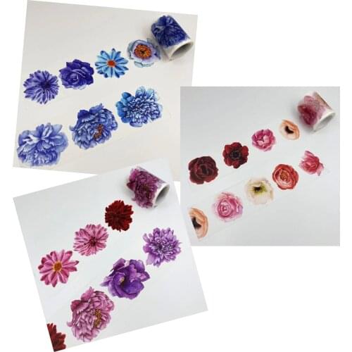 Free shipping high quality 45mm*5m/50mm*3m/55mm*3m washi paper tape/Beautiful flower world Masking washi paper tape