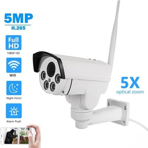 2MP 5MP 1080P PTZ Wireless IP Camera 5X 10X Zoom Motion Detection Infrared Night Vision Home Security Surveillance Wifi Camera