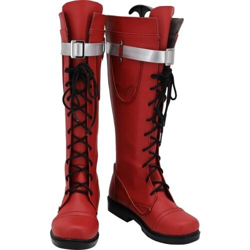 My Hero Academia OCHACO URARAKA Cosplay Boots Shoes Red PU Leather Cosplay Boot Custom Made Any Size