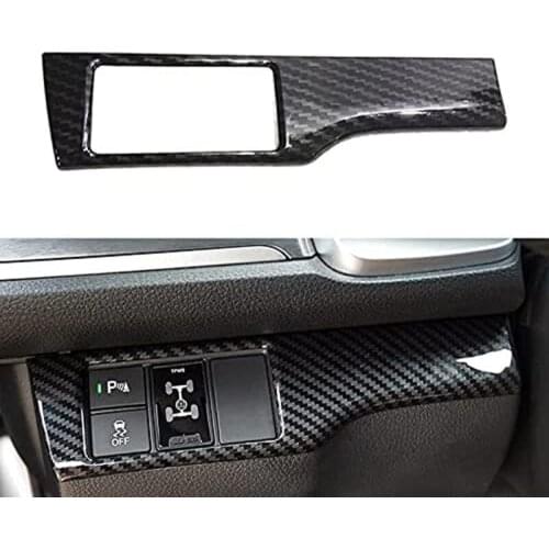 Center Control Decorative Frame Headlight Adjustment Sequin Stickers for Honda 10Th Generation Civic 2016-2021