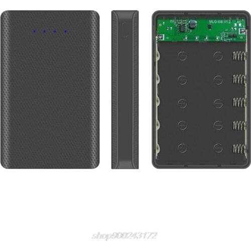 DIY 5x18650 Battery Case With Indicator Power Bank Shell Portable External Box without Battery Powerbank A26 21 Dropship