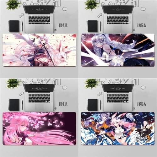 FHNBLJ Top Quality Honkai Impact 3 Rubber Mouse Durable Desktop Mousepad Free Shipping Large Mouse Pad Keyboards Mat