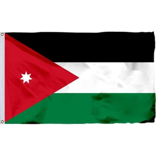 The Hashemite Kingdom of Jordan Country National Flag 120 x 180 cm Polyester Large Big Jordanese Jordanian Flags And Banners