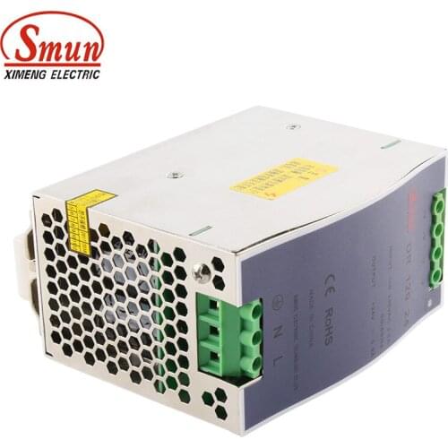 SMUN DR-120-48 120W 48V 2.5A Single Output AC-DC Indoor Din Rail Switching Mode Power Supply With CE RoHS