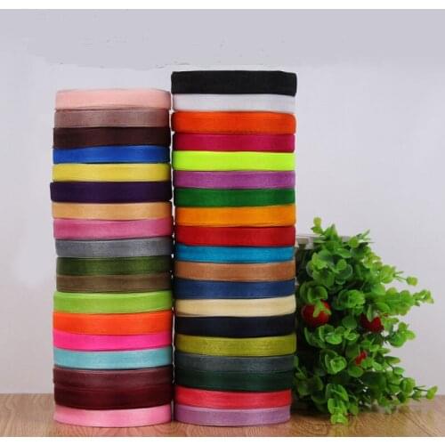 12mm Organza Ribbon Wholesale Gift Packing Christmas Ribbons Wedding Party Decorative Crafts Ribbons (50 Yards/roll )