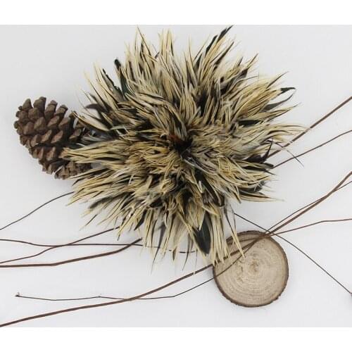 1 lot natrual Chicken feather 4-6 inch rooster feathers strung hackle Feather trim fringe Diy Feathers crafts for Decoration