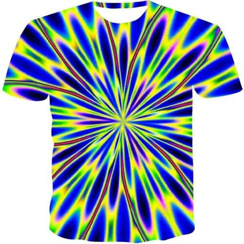 2020 New Men 'S 3d Printed Quick -Drying Summer Shirt T -Shirt Aurora Pattern MenS T-Shirt Large Size Short-Sleeved Funny Shirt