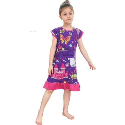 New Summer Princess Children Clothing Dresses 3D Printed Dress for Girl Nightgowns Kids Nightdress Casual Soft Baby Sleepwear