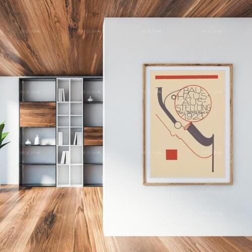 Home Decor Canvas Prints Bauhaus Exhibition by Oskar Schlemmer Poster