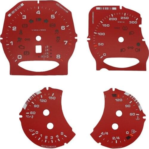 300KM/H Red Cluster Gauge Dash Face for Porsche 911 Carrera 991/Cayenne 958/Panamera 970