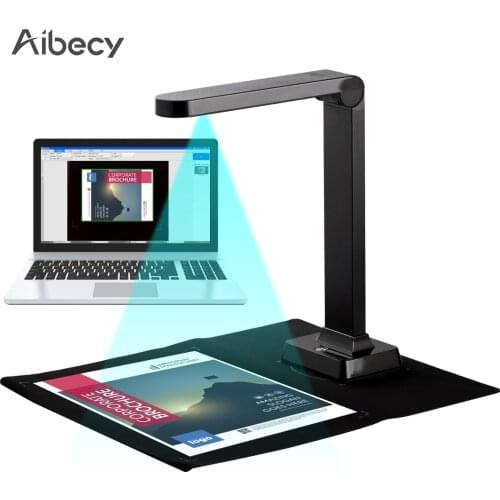 Aibecy X500 Document Camera Scanner for Teachers 5 Megapixel USB Portable Scanner Capture Size A4 with OCR File Barcode Scanning