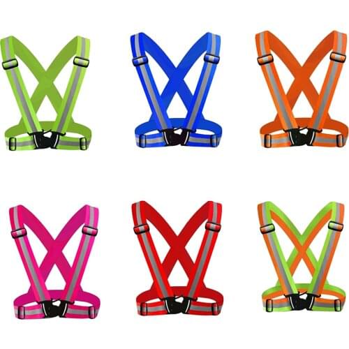 Reflective Safety Vest, Bright Construction Vest Belt with Reflective Strips, High Visibility Vest for Working Outdoor
