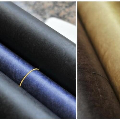 100cm*109cm Washed paper waterproof fabric dyeing hard thick quality designer brand style Creative clothing garment material