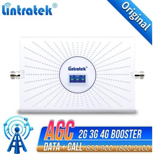 Cellular amplifier 4G LTE Mobile Signal Repeater 3G 2G GSM WCDMA 900 1800 2100 Data call Network Signal Booster for 3~5 rooms