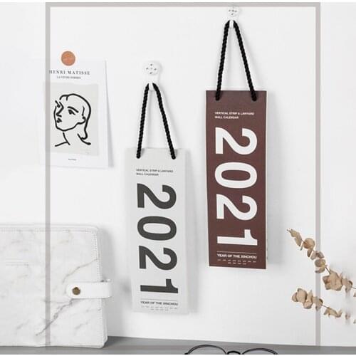 2021 Year Hanging Daily Schedule Wall Calendars Creative 365 Days Calendar Planner With Lanyard, Daily Plan Paper Calendar Gifts