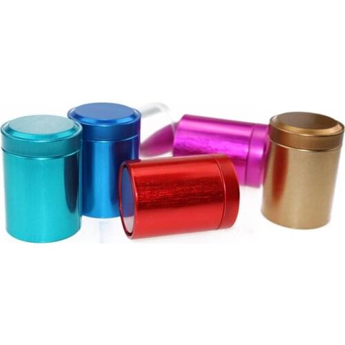 68*45mm Portable Mini Tea Caddy Iron Tea Sealed Cans Tea Box Multifunctionl Dried Fruit Collection Teaware Storage Jar Container