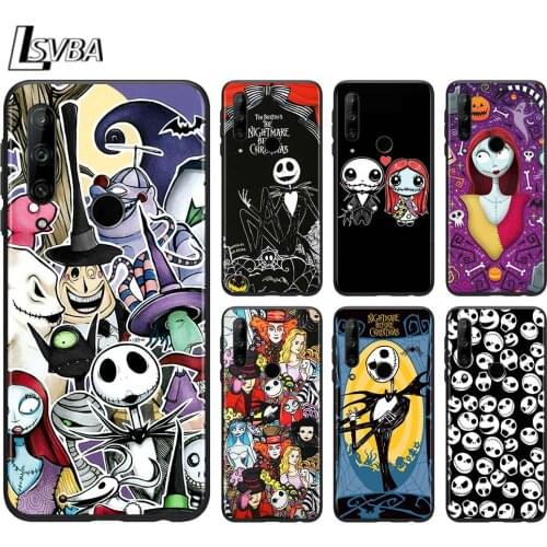 The Nightmare Before Christma for Honor 30i 30S 20E 10i 10X 9S 9A 9C 9N 9X 8X 8C 20 10 9 Lite 30 8A 7C 7A Pro Black Phone Case