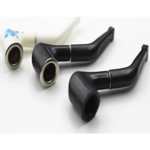 Mini Black Creative Portable Pipes Adult Flower Pattern Filter Pipes Practical Gadget Originality Smoking Accessories Pipe