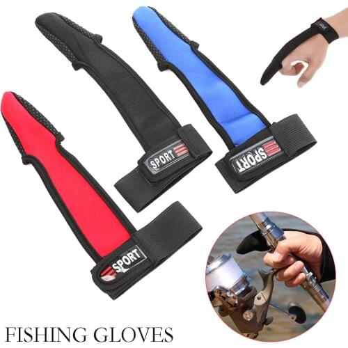 1PC Breathable Non-Slip Single Finger Casting Glove Protector Gloves Fishermen Soft One Finger Fish Glove Fishing Accessories
