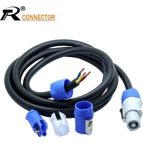 Stage Light Powercon in and out Cables Simple Connector 1.5m Power Twist Link Cable NC3FCA blue - NC3FCB blue/grey