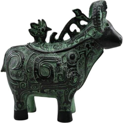 China Hand Made Bronze Sheep Statue Incense Burner