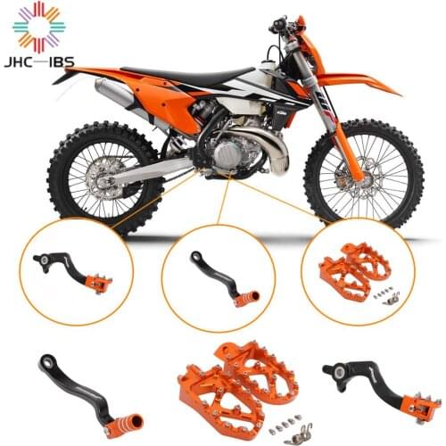 Motorcycle Foot Brake Pedal Gear Shifter Lever Footpegs Kit For KTM EXC SX SXF XC XCF XCW SMR LC4 125 150 250 350 450 530