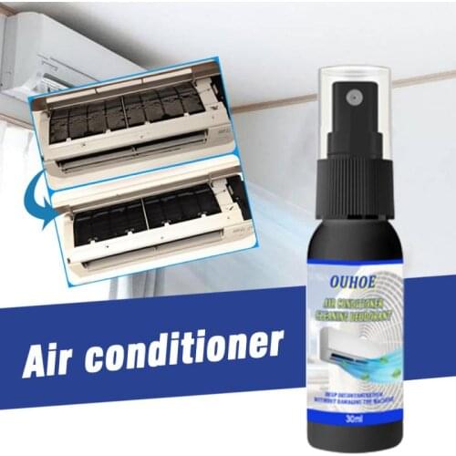 30ml Air Conditioner Cleaning Deodorant Air Freshener Household Cleaning Chemistry Removal Of Peculiar Smell Stain Cleaner Spray