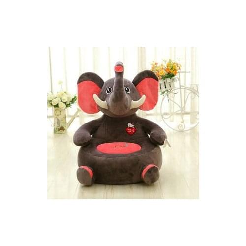 About 50x48cm cartoon animal design plush toy elephant, panda ,Orangutan Dinosaur sofa tatami plush toy sofa floor seat cushion