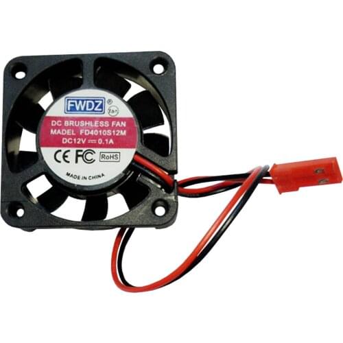 RC 12V Fan 40mm Plastic Brushless Dc Fan Cooling DC12V 0.08A JST Connector 40*40mm